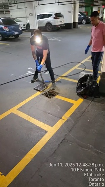 Parking Garage Drain Cleaning